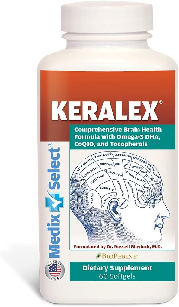 Formule de santé cérébrale de Keralex (30 jours)