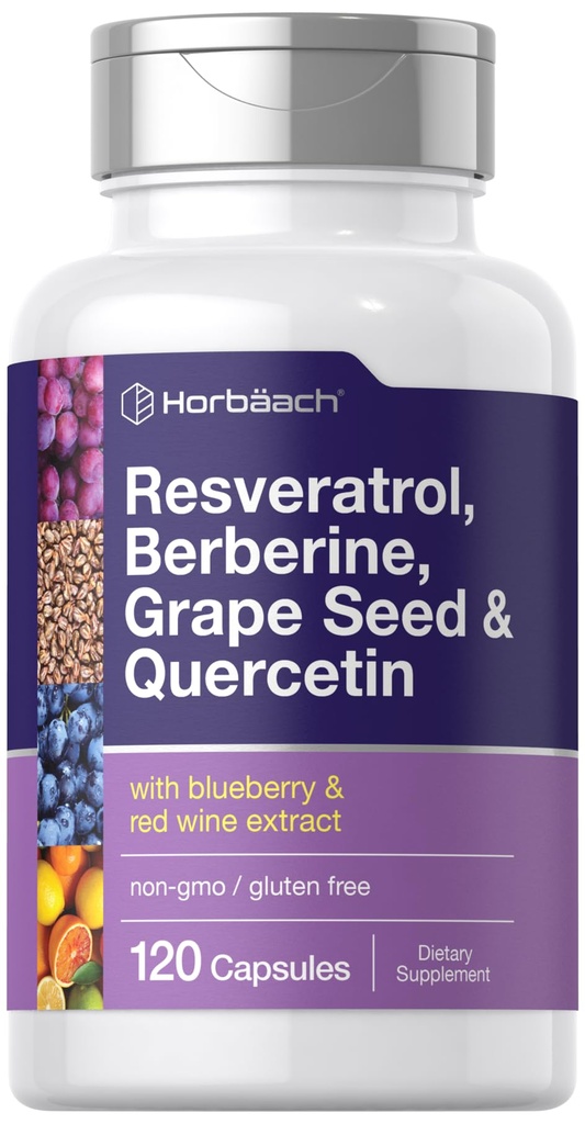 Horbäach Resveratrol Berberine Grape Seed & Quercetin 