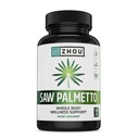 Zhou Saw Palmetto Supplement voor mannen - Premium Complex, Geavanceerde Formule, Extra sterkte 450mg Saw Palmetto Berry Per Capsule - 100 Vegetarische Capsules