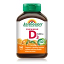 Jamieson Natural Tangy Orange Kauwbare Vitamine D 1000IE 100 tabletten