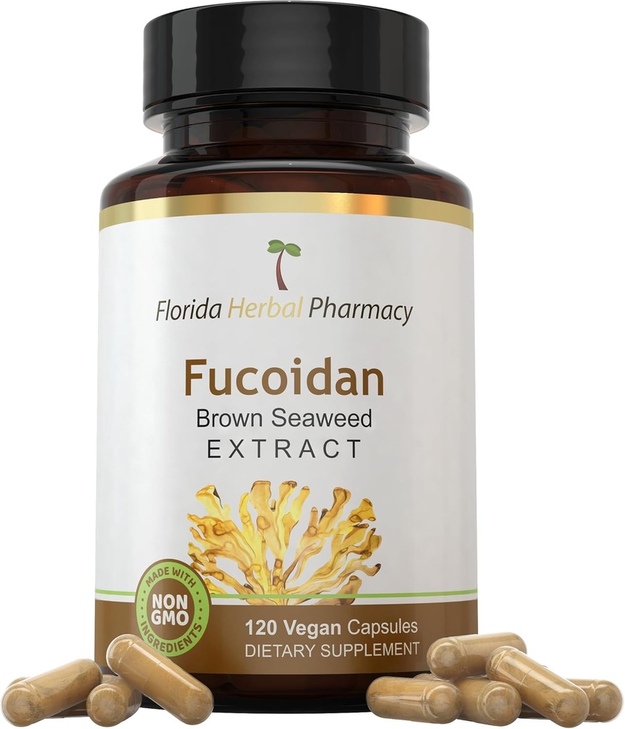 Florida Herbal Pharmacy, Fucoïdan Supplement Capsules (120 capsules) 50 mg per capsule, 100 mg Serving