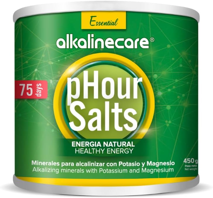 Sels Bouteille PHOUR - Alkalinecare Aide La reminéralisation du corps, en aidant vos muscles, vos os et vos articulations restent jeunes. Soins alcalins