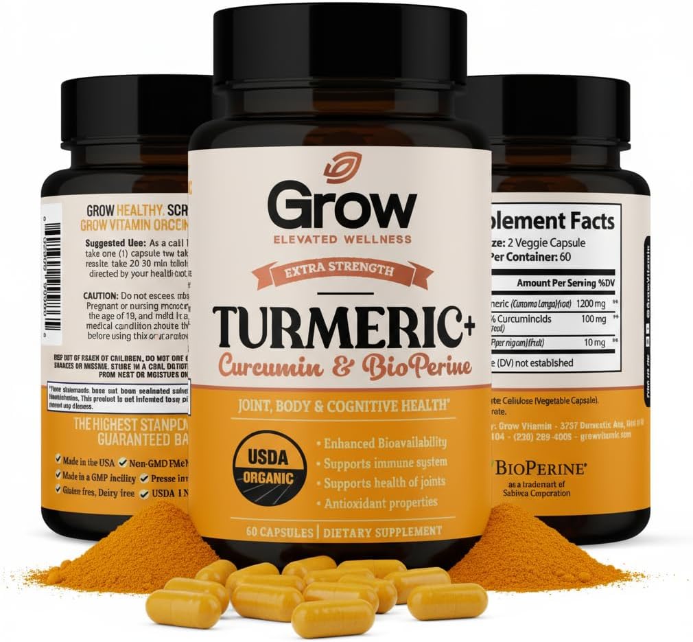 Groei Vitamine Curcumin+ Ultra: Biologische high-Potency Blend 