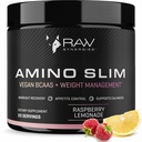 RAW Synergys Amino Slim - Active Lifestyle Supplement for Metabolic & Mindful Eating Support - Muscle & Energy Support - Sugar-Free & Vegan - Raspberry Lemonade - 20 Servers