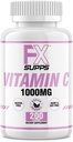 FXSUPPS Vitamine C 1000mg 200ct (1 Pack of 200 Tablets) 
