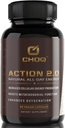 CHOQ-actie 2.0 Ondersteuning van energie en circulatie - Rhodiola Rosea, bietwortel & B12-supplement - Nitrikoxidebooster voor mannen en vrouwen - Focus & Recovery - 90 capsules