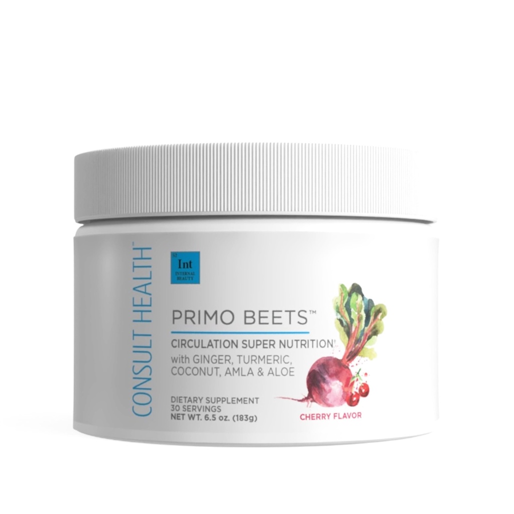 Consultez Health Primo Beets - Mélange de poudre de betterave avec électrolytes - Nitrates pour soutenir la circulation - Energy Boost - Ginger & Turmeric - pour les hommes et les femmes - Cherry Flavor - 30 portions