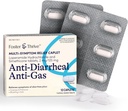 Foster & Thrive Loperamide Hydrochloroide en Simethicone Anti-Diarree Anti-Gas Multi-Symptoom Relief, 48 Caplets, Behandeling van diarree, gas, opgeblazen gevoel, krampen en druk, 12 Capletes (pakket van 4)