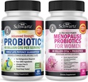 BioSchwartz Probiotique 40 Million CFU 60 Compte + Ménopause Probiotiques pour les femmes 30 Compte