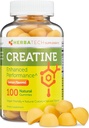 Creatine Monohydraat Gummy's voor mannen en vrouwen (100 Telling, Grote Bottle Size, 5.000 mg) Natuurlijke Kauw Bulk Grootte Made in The USA