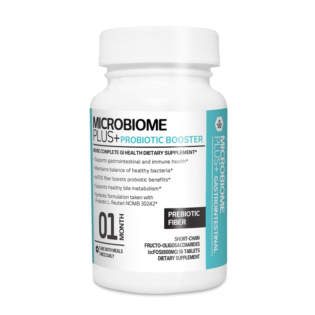 Microbiome Plus Prebiotics scFOS Prebiotic Fiber, Boosts Probiotic Benifits, GI spijsverteringssupplementen, Allergie veilig en glutenvrij voor mannen en vrouwen (1 maand levering) (1)