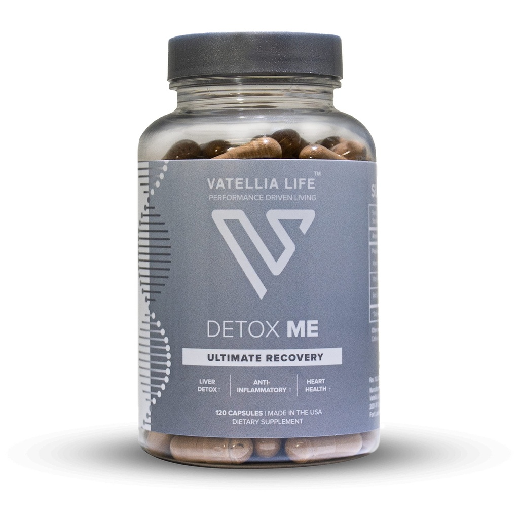 Vatellia Life New from Detox Me - Boosts Energy Sulfite Eliminatie - Ondersteunt spijsvertering & Gut Health - Vitamine K2 (MK-4), Plus B12, Folate - 60 Day Supply - Supplement voor mannen en vrouwen - 120 Tel.