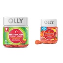 OLLY Metabolisme Gummy Rings, Apple Cider Vinegar, Vitamine B12, Chroom & Probiotica + Prebiotische Gummy, Digestieve Ondersteuning en Gut Health, 500 miljoen CFU, Vezel