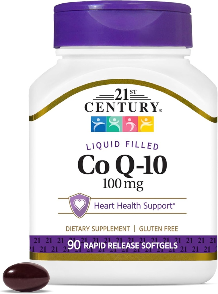 21e eeuw Co Q10 100 mg Softgels, 90