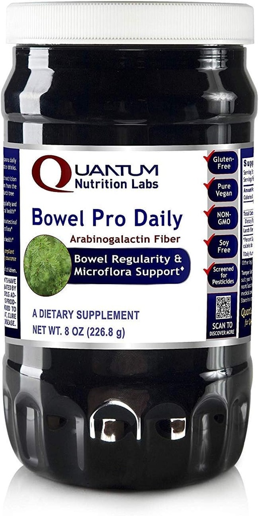 QNL Bowel Pro Daily - Poudre de fibre prébiotique pour soutenir la santé digestive - Delicious Daily Gut Health Powder - Vegan Imune Support Supplément - Prébiotique biologique - 8 oz