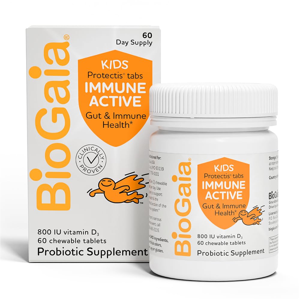 BioGaia Immune Active Kids Probiotic + Vitamine D 