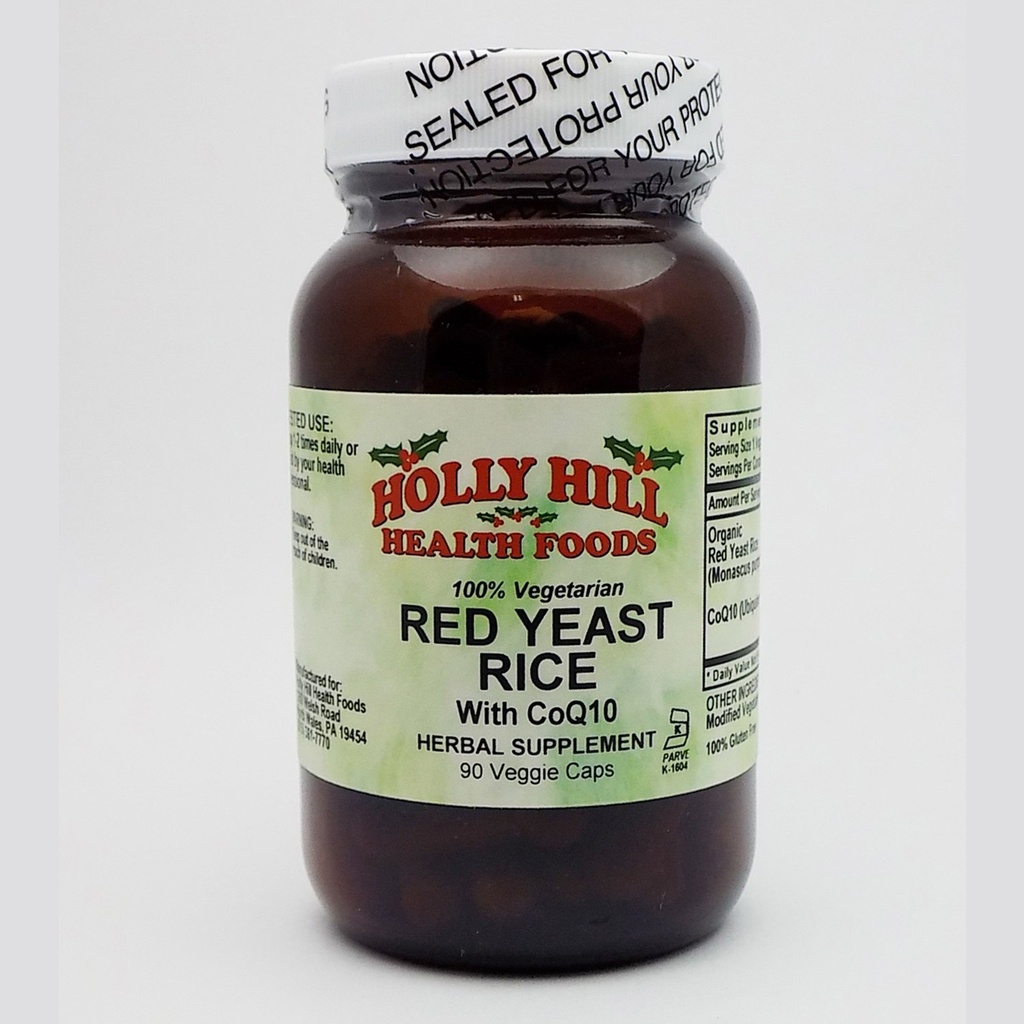 Holly Hill Health Foods, Red Gist Rice, 90 Vegetarian Capsules