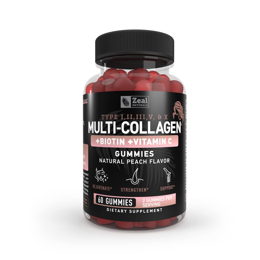 Multi Collageen Peptide Gummies (1, 2, 3, 5 & 10) + Vitamine C + Biotine + Hyaluronzuur 