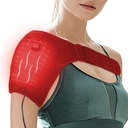Schouder-Heating-Pad-Heated-Wrap - 3 Heat Levels Heating Pad voor schouderpijn voor mannen Vrouwen bevroren schouder pijn-Rood