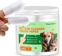 Honden- en kattenoordoekjes - Voorzichtige reiniging, het elimineren van onaangenaam geuren, gemaakt van plantenextracten, 50 doekjes
