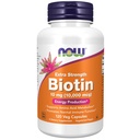 NOW Foods Supplements, Biotin 10 mg (10.000 mcg), Extra sterkte, Energieproductie*, 120 Veg Capsules