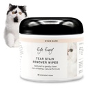 Eye Envy Tear Stain Wipes for Cats. Textured to Gently Clean, Treats The Oorzaak van Staining. 100% natuurlijke formule. Aanbevolen door Persian & Exotic Breeders, Veters, Groomers. USA Made. 60 Cat Eye Wipes
