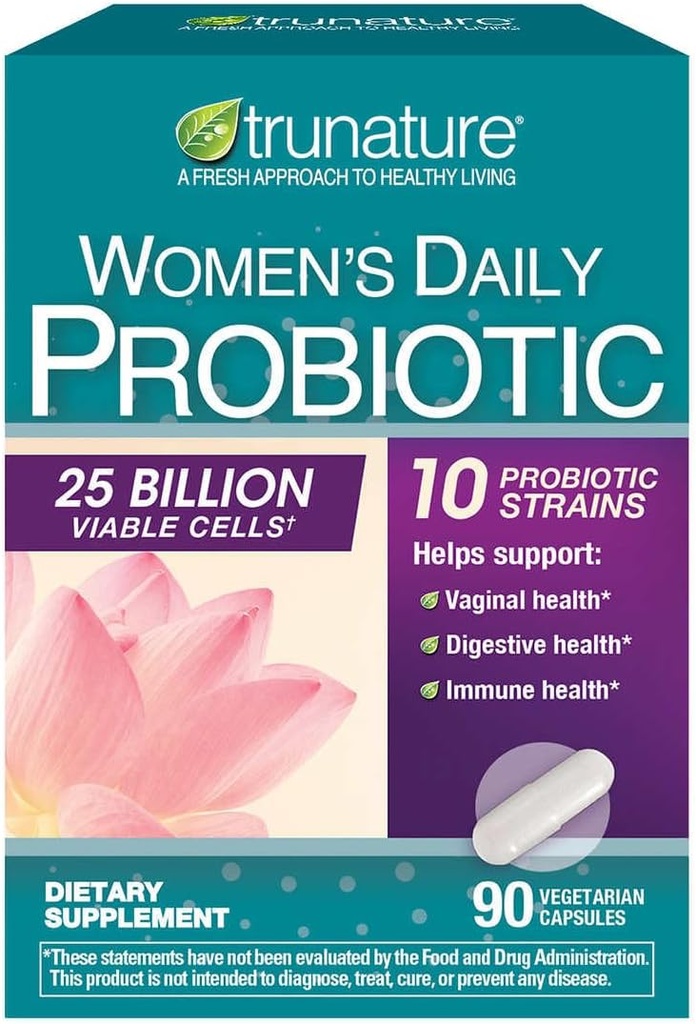 Generieke Ware Natuur Vrouwen Dagelijkse Probiotica, helpt Vaginale, Digestieve en Immune Gezondheid - 90 Vegetarische Capsules
