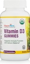 Vitamine D3 Gummies-proeverij Gelatine-vrije Gluten-vrije manier om uw zonneschijn vitamine (60 Tel Cherry smaak)