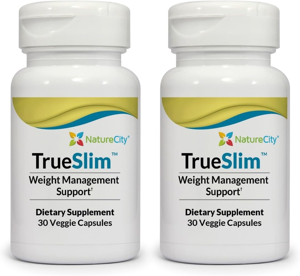NatureCity True-Slim Fat and Weight Supplement aide à réduire l'accumulation de graisses Capsules de fabrication américaine