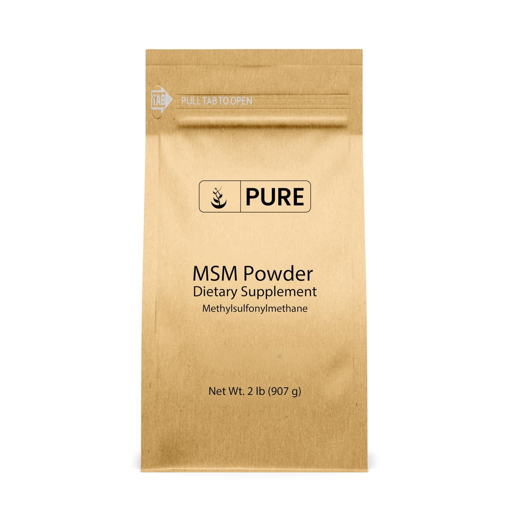 Poudre de méthylsulfonylméthane MSM (2 lbs), toujours pur, supplément alimentaire naturel de soufre