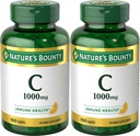 Nature's Bounty Vitamine C, 1000mg, Ondersteunt Immune Health, 100 Caplets (Pack of 2)