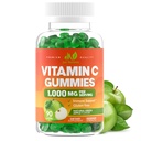 Vitamine C Gummies 1000mg voor volwassenen en kinderen - Maximale sterkte Kauwbare Immuun Ondersteuning, Collageen Ondersteuning - Zure groene Apple smaak - Glutenvrij, niet-GMO, Vegetarisch - 90 Gummies (30 Servers)