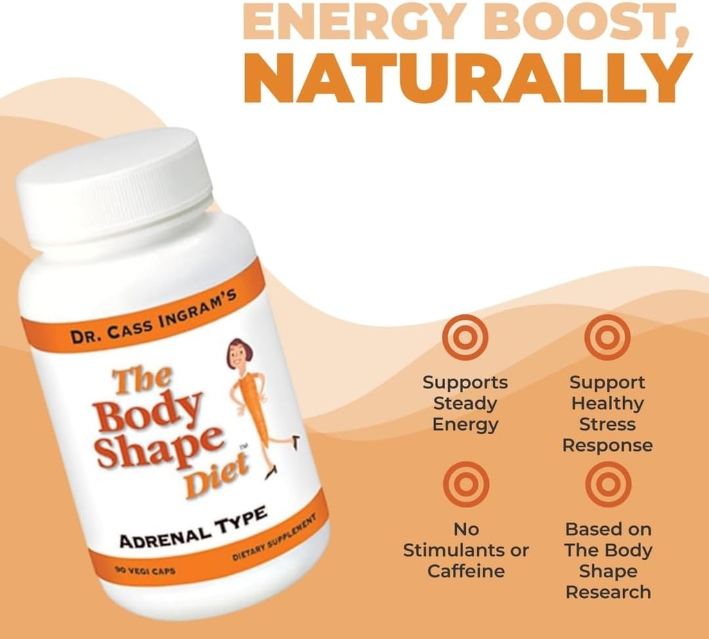 Ingram's Premium Adrenal Support Formula - Natural Energy & Stress Support with Wild Mediterranean Herbs, Royal Jelly & Glandular Complex - 90 Capsules