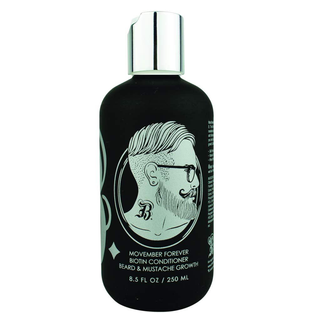 Biotin Baard Groei en Verdikking Conditioner-(High Potency) Baard Zorg met Biotin-voor Beste Baard Groei-Baard Conditioner voor Grooming-Movember Forever Biotin Facial Conditioner 8.5oz.