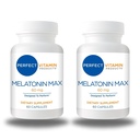 60 mg Extra sterkte Melatonine MAX - Hoge dosering Melatonine zorgt voor een eenvoudige levering van deze belangrijke hormoon - 100% Drug-Free, Vegan, Non-GMO, Gluten-Free (120 Capsules 2-pack)