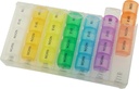 Pop Up Weekly Pill Organizer 4 fois par jour — Grand cas de pilule de voyage w/ 28 Compartiment pour maintenir les médicaments, la vitamine et le supplément — Pill Box 7 Day — Grands cas de médicaments résistant à l'humidité