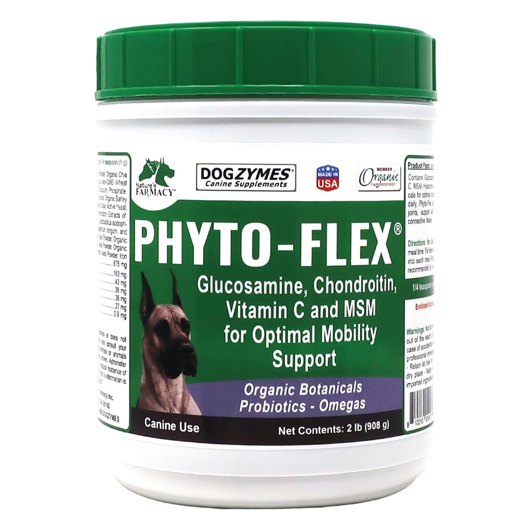 Hondzymen Phyto Flex - Glucosamine, Chondroitin, MSM en Hyaluronzuur... (2 pond)
