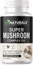 MINATURALS Mushroom Complex Capsule - Lion's Mane, Reishi, Cordyceps, Chaga, Turkije staart, Maitake - Supplement Real Fruiting Body - 10 in 1