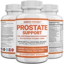 Suppléments de la prostate pour les hommes, Saw Palmetto Prostate Health Support w/ 33 Vitamines et herbes - Beta Sitostérol Plus B6, Sélénium et zinc pour une miction saine Fréquence et débit et sommeil approprié (60 capsules)