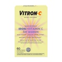 Vitron-C ijzersupplement voor vrouwen met vitamine C, voor de productie van rode bloedcellen en immuunondersteuning, 60 tellingen