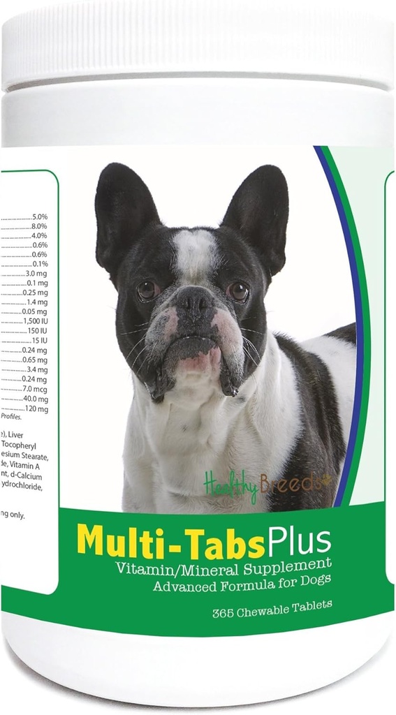 Gezond ras Franse Bulldog Multi-Tabs Plus Kauwtabletten 365 Tellen