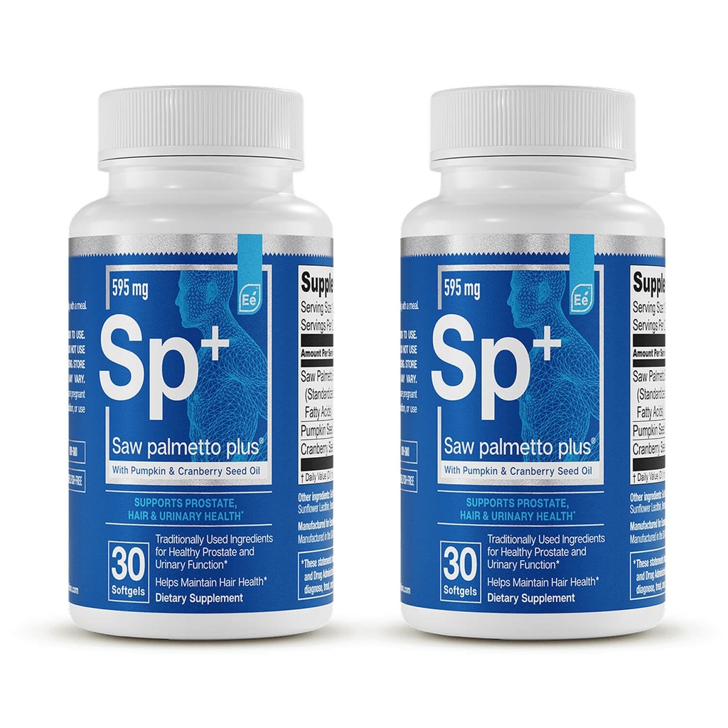Essential Elements Saw Palmetto Plus - Promotes Bladder & Urinary Health - Prostate Support Supplement for Men with Pumpkin & Cranberry Seed Oil - 30 Count (2 Pack)