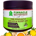 Pinnacle Relax & Slaapsupplement, Slaapondersteuningssupplement met Melatonine, Valeriaanwortel, Ashwagandha, L Theanine, Zink, GABA & Magnesium voor Calming, Natuurlijke Citroen Thee Smaak (30 Servers)