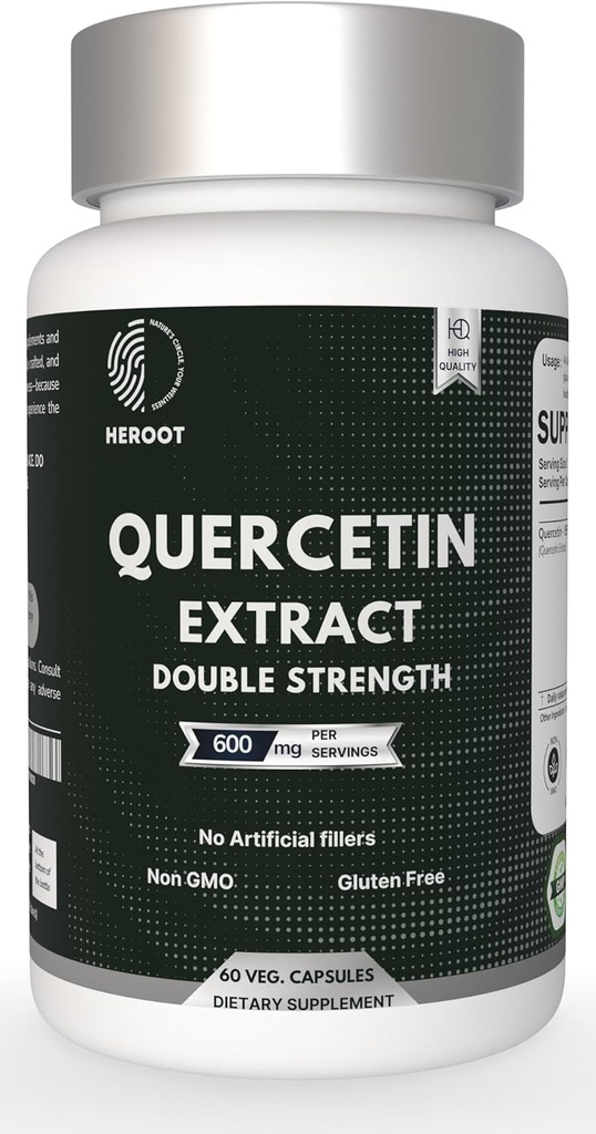 Quercetine Extract Capsules Non-GMO,Gluten-Free, Vegetarisch ondersteunt totale gezondheidssterkte energie (120 capsules)