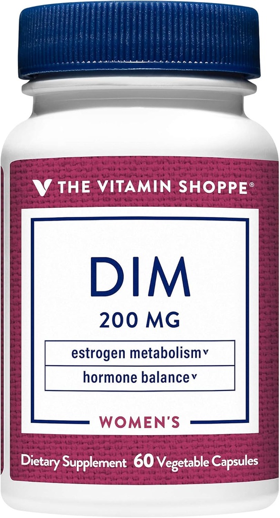 De vitamine Shoppe DIM met BioPerine - Ondersteunt Hormone Balance & Estrogen Metabolisme - 200 MG (60 Vegetarische Capsules)