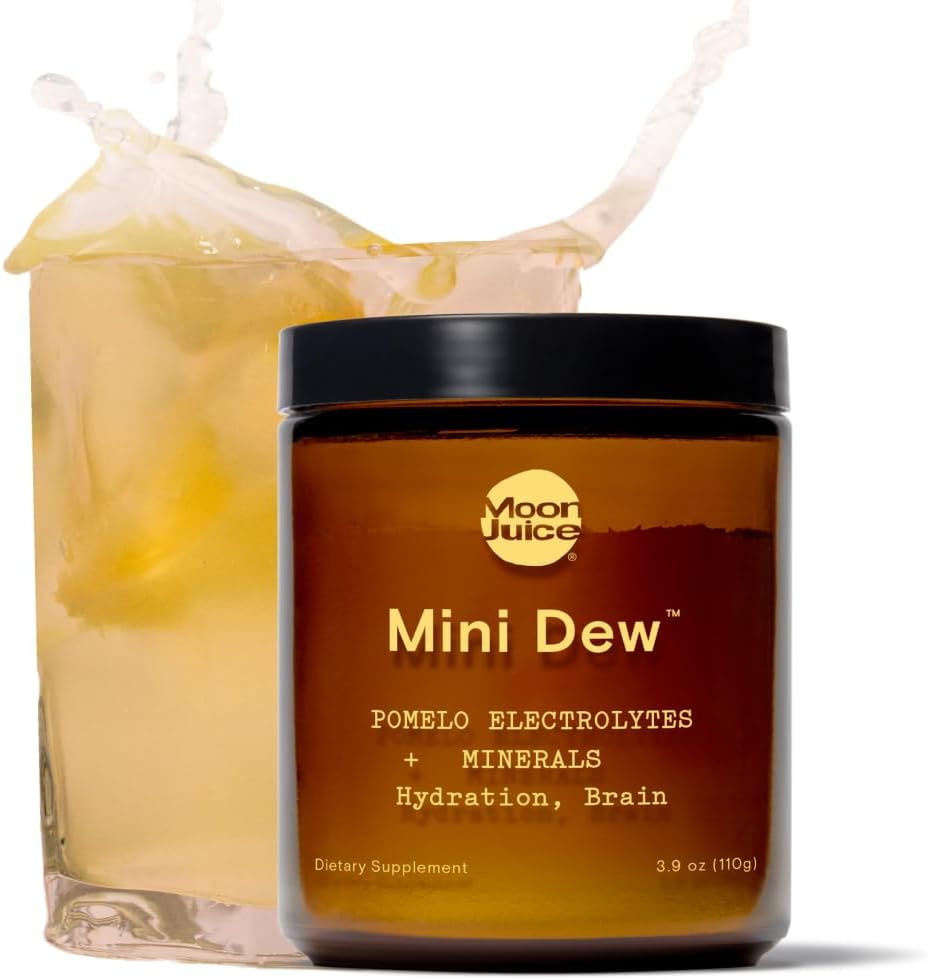 Moon Juice Mini Dew Electrolytes Powder - Sugar Free Minerals & Electrolyte Hydration Powder for Instant Hydration & Brain Support - Magnesium, Calcium, Kalium, Roze Zout, Pomelo, 30 Servers