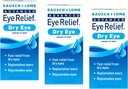 Bausch + Lomb Advanced Eye Relief, Lubricant Eye Drops for Dry Eyes, Moisturizing & Soothing, Replenishes Tears for Fast Relief, 0,5 Fl Oz