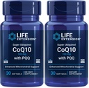 Life Extension Super Ubichinol CoQ10 met PQQ, CoQ10, PQQ, shilajit, Heart Health, Cellular Energy Support, 8X Better Absorptie, Glutenvrij, 100 mg, 30 softgels (pakket van 2)