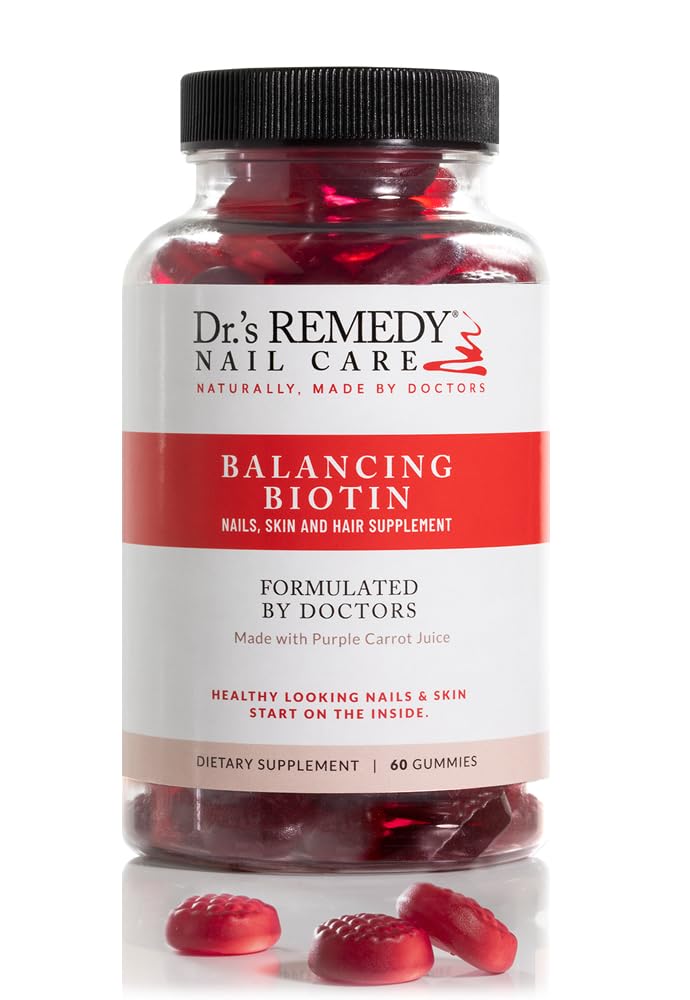 Dr.'s Remedy Biotin Gummies voor haar huid en nagels vitamines - 5.000 mcg Biologische Vegan en Glutenvrij