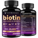 VITBOOST Biotine met Hyaluronzuur, Collageen en Keratine 